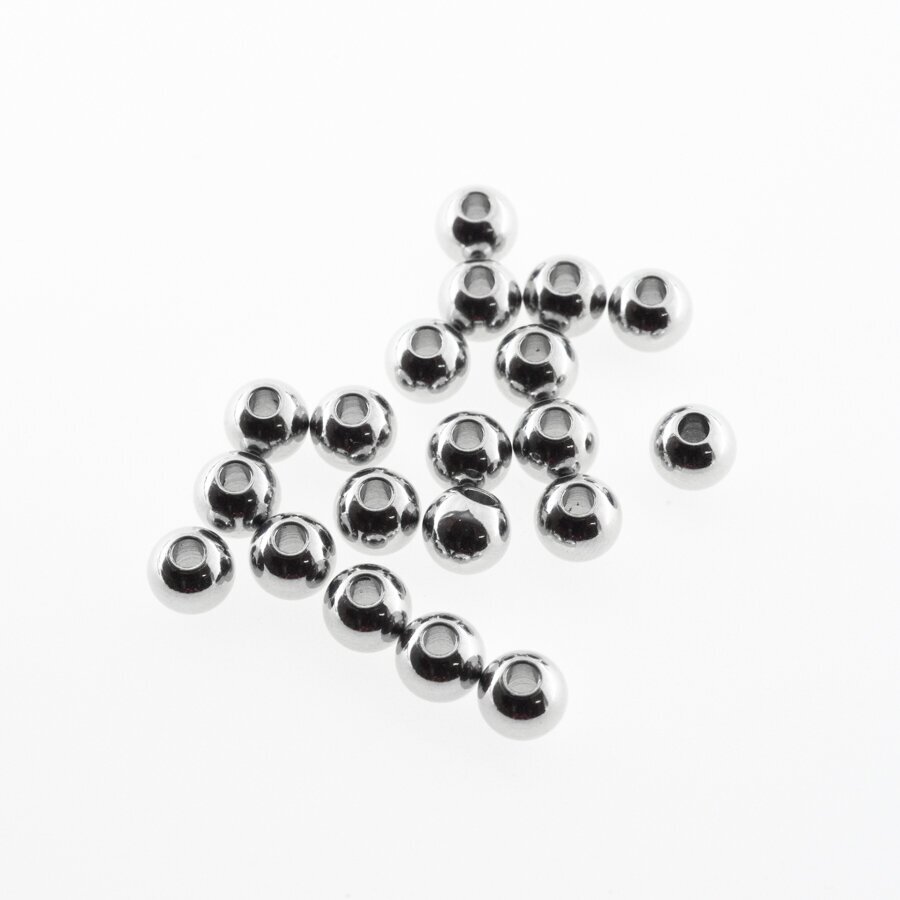 100 vnt, nerūdijančio plieno apvalūs intarpai, sidabrinė spalva, diametras- 2 mm, skylės dydis-1 mm 100 vnt, nerūdijančio plieno apvalūs intarpai, sidabrinė spalva, diametras- 2 mm, skylės dydis-1 mm