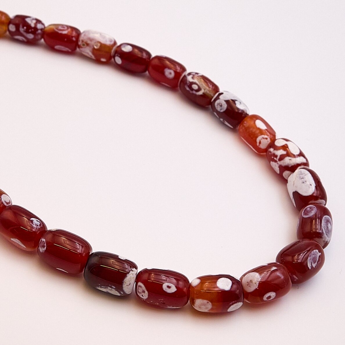 Agate, 37–39 cm/strand, approx. 10x14 mm