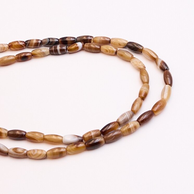 Agatas, 6x12 mm, 37-40 cm/gija