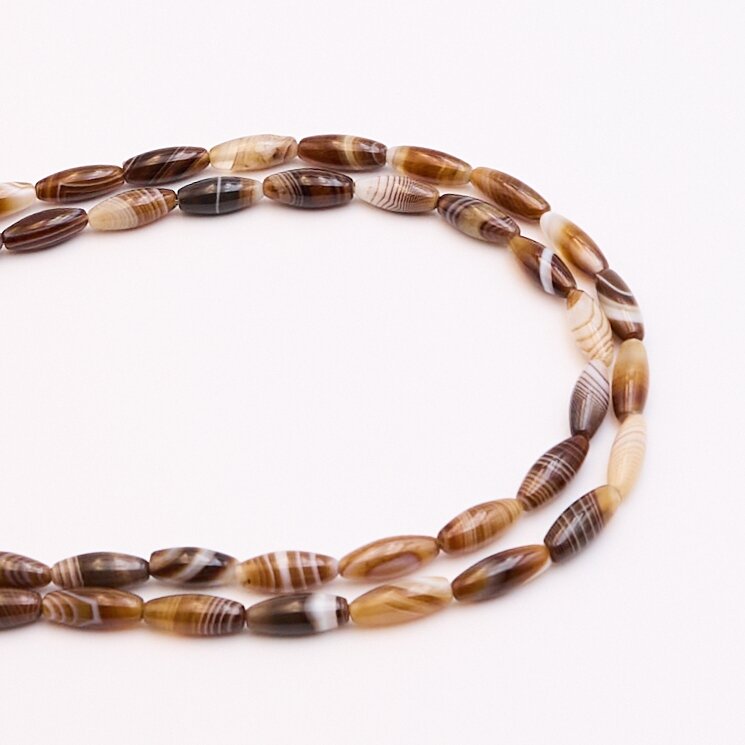Agate, 6x16 mm, 37-40 cm/strand