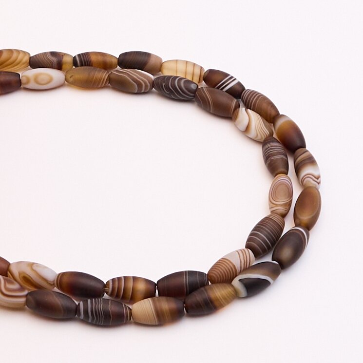 Agate, 8x16 mm, 37-40 cm/strand