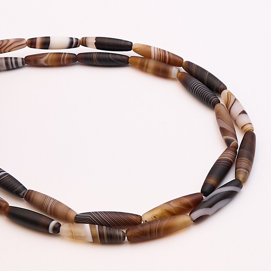 Agate, 6x25 mm, 37-40 cm/strand