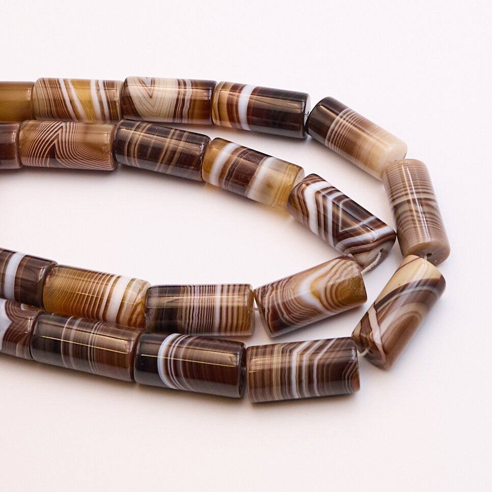 Agate, 15x30 mm, 37-40 cm/strand