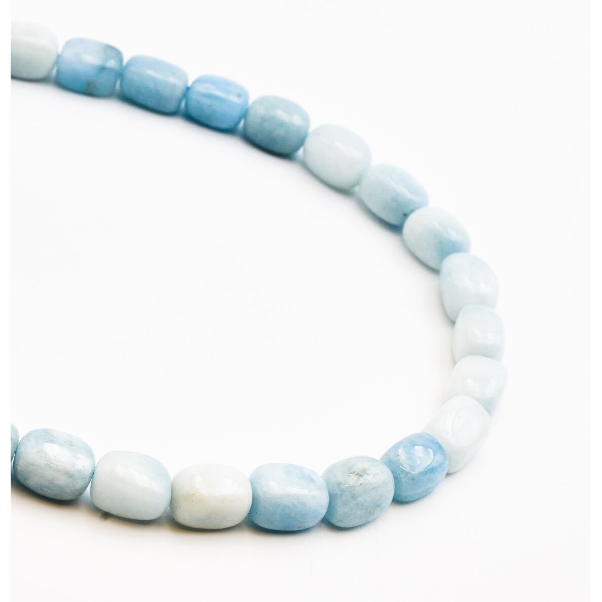Akvamarinas, 10x13-11x16 mm, 37-40 cm/gija