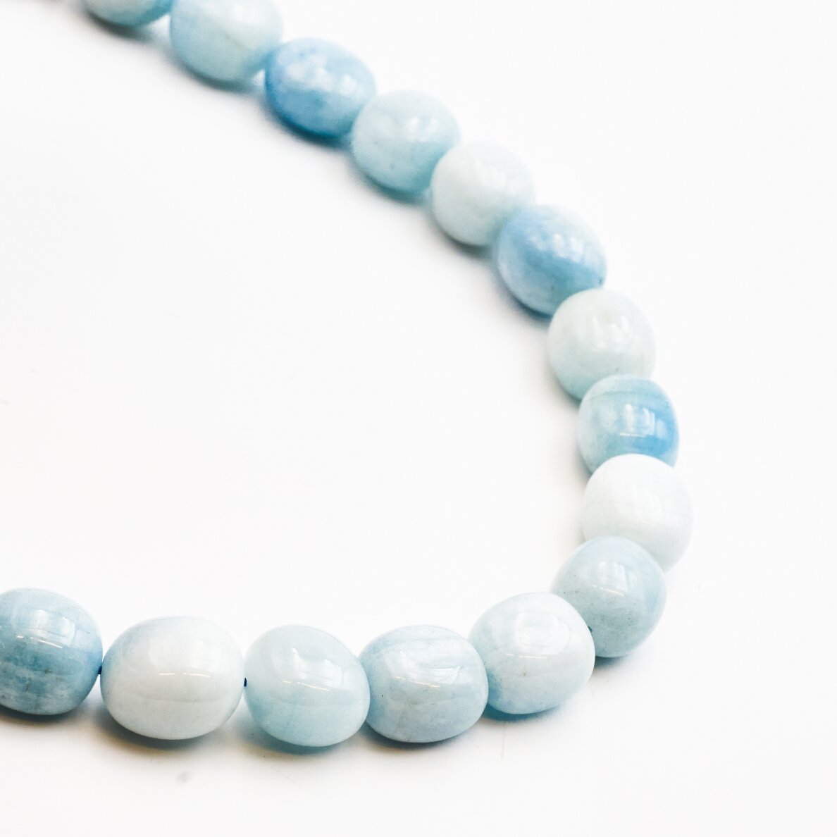 Aquamarine, 12x15-16x20 mm, 37-40 cm/strand