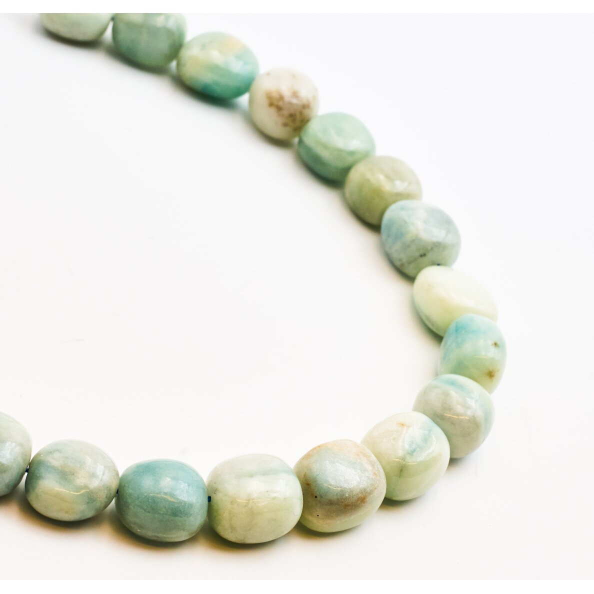 Aquamarine, 13x14-15x20 mm, 37-40 cm/strand