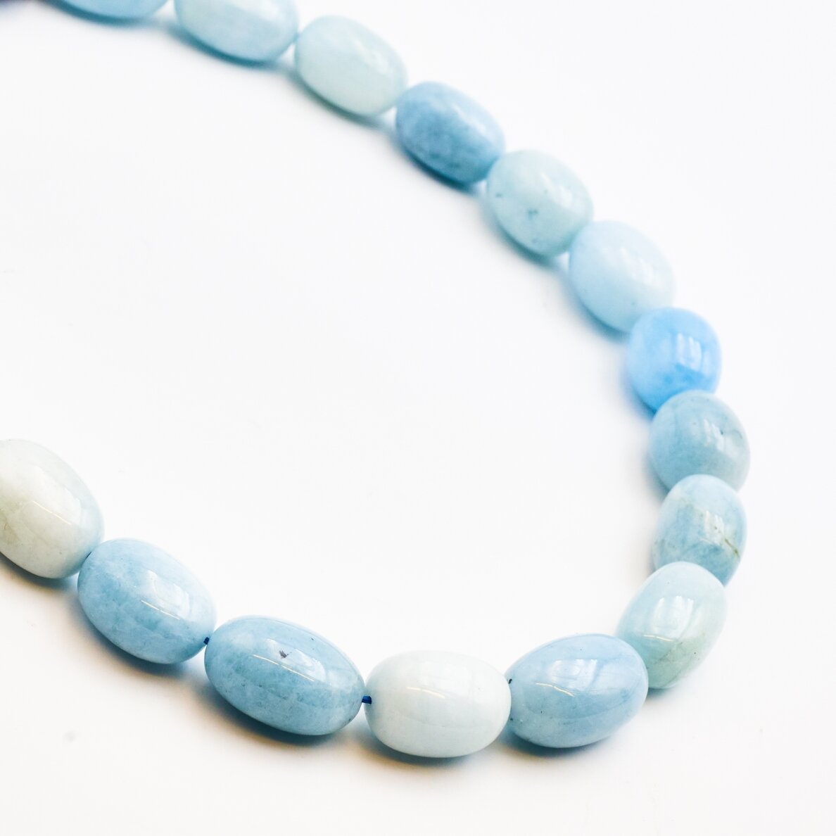 Aquamarine, 14x18 mm, 37-40 cm/strand