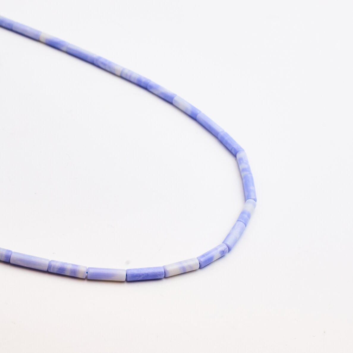 Akvamarinas, 4x13 mm, 37-40 cm/gija