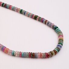 Akmenų asorti, natūralus, AB kokybė, abacus rondelės forma, 37-39 cm/gija, 2x6 mm Akmenų asorti, natūralus, AB kokybė, abacus rondelės forma, 37-39 cm/gija, 2x6 mm