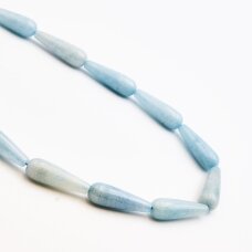 Aquamarine, 10x30 mm, 37-40 cm/strand Aquamarine, 10x30 mm, 37-40 cm/strand