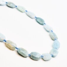 Aquamarine, 15x17 mm, 37-40 cm/strand Aquamarine, 15x17 mm, 37-40 cm/strand