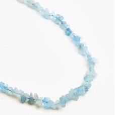 Aquamarine, 6x10-4x7 mm, 37-40 cm/strand