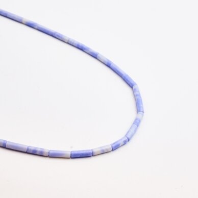 Akvamarinas, 4x13 mm, 37-40 cm/gija