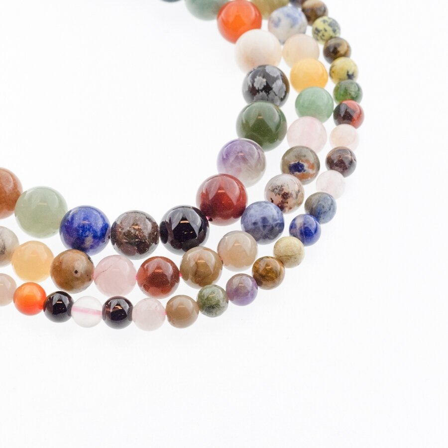 Assorted Stone (Sodalite, Lapis Lazuli, Carnelian, Amethyst, Rose Quartz etc), Natural, AB Grade, Round Bead, Mixed Colors, 37-39 cm/strand, 6, 8, 10 mm Assorted Stone (Sodalite, Lapis Lazuli, Carnelian, Amethyst, Rose Quartz etc), Natural, AB Grade, Round Bead, Mixed Colors, 37-39 cm/strand, 6, 8, 10 mm