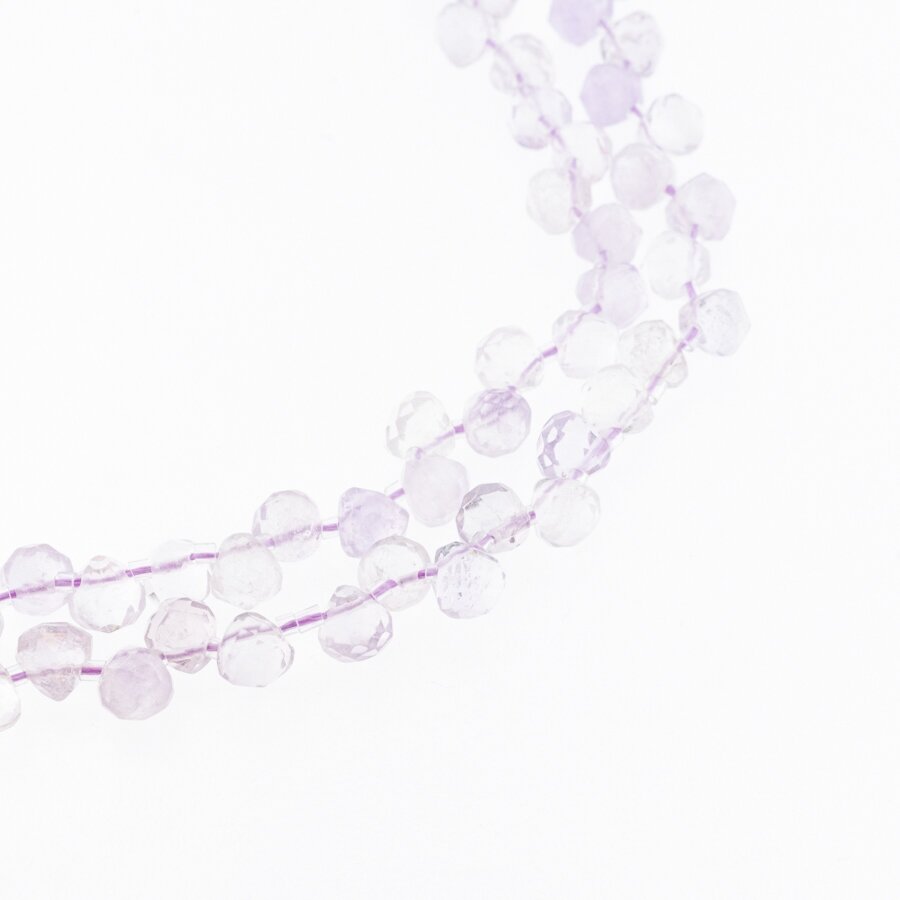 Lavender Amethyst, Natural, AB Grade, Top-drilled Faceted Teardrop Bead, Light Violet, 37-39 cm/strand, 6x7 mm Lavender Amethyst, Natural, AB Grade, Top-drilled Faceted Teardrop Bead, Light Violet, 37-39 cm/strand, 6x7 mm
