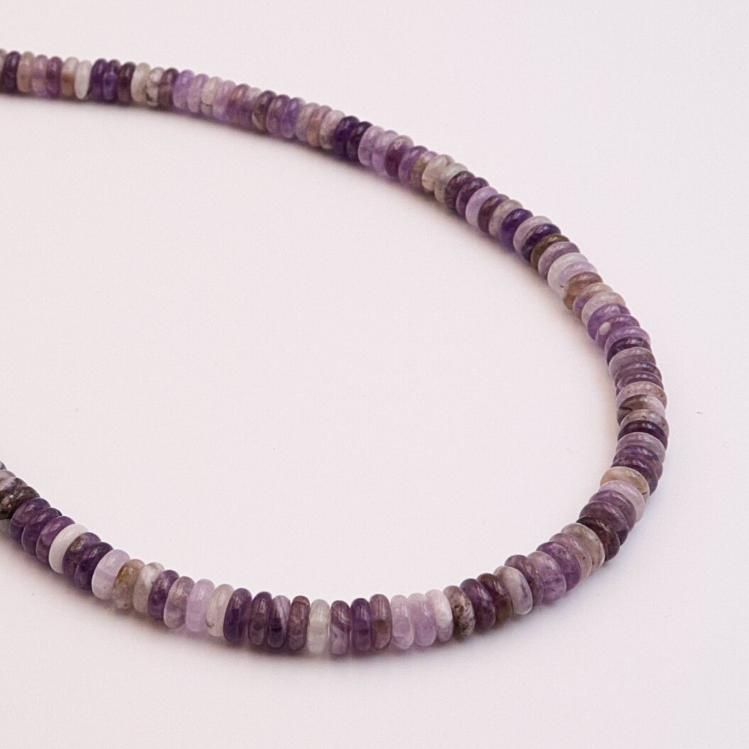 Ametistas, natūralus, AB kokybė, abacus rondelės forma, 37-39 cm/gija, 2x6 mm Ametistas, natūralus, AB kokybė, abacus rondelės forma, 37-39 cm/gija, 2x6 mm