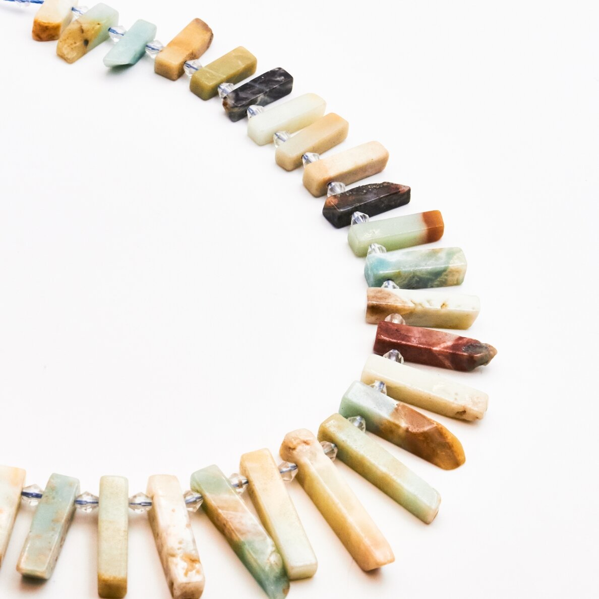 Amazonite, 10x40 mm, 37-40 cm/strand
