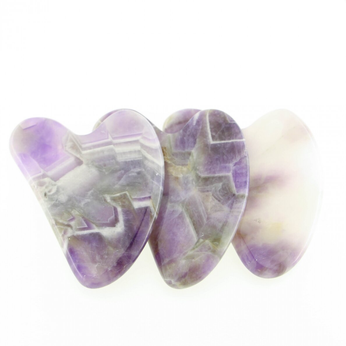 Amethyst stone Gua Sha facial massage tool, natural stone