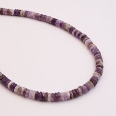 Ametistas, natūralus, AB kokybė, abacus rondelės forma, 37-39 cm/gija, 2x6 mm Ametistas, natūralus, AB kokybė, abacus rondelės forma, 37-39 cm/gija, 2x6 mm