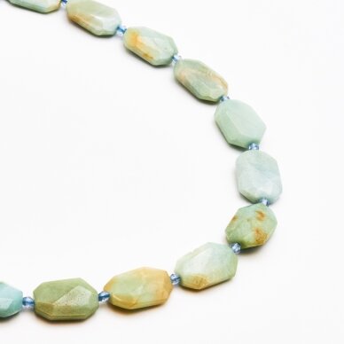 Amazonitas, 15x22 mm, 37-40 cm/gija