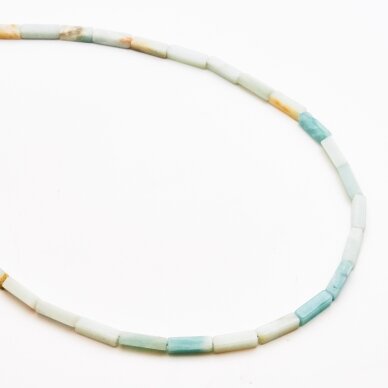 Amazonitas, 4x13 mm, 37-40 cm/gija