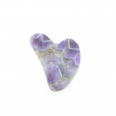 Amethyst stone Gua Sha facial massage tool, natural stone