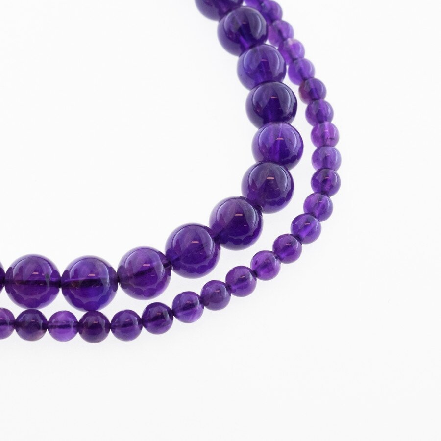 Amethyst, Natural, A Grade, Round Bead, Violet, 37-39 cm/strand, 4, 6, 8, 10 mm Amethyst, Natural, A Grade, Round Bead, Violet, 37-39 cm/strand, 4, 6, 8, 10 mm