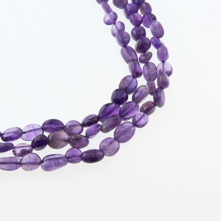 Amethyst, Natural, B Grade, Graduated Pebble Bead, Violet, 37-39 cm/strand, about 4x5-5x8, 5x6-7x10, 6x8-8x12, 11x13-12x16, 8x9x7-15x20x14 mm Amethyst, Natural, B Grade, Graduated Pebble Bead, Violet, 37-39 cm/strand, about 4x5-5x8, 5x6-7x10, 6x8-8x12, 11x13-12x16, 8x9x7-15x20x14 mm
