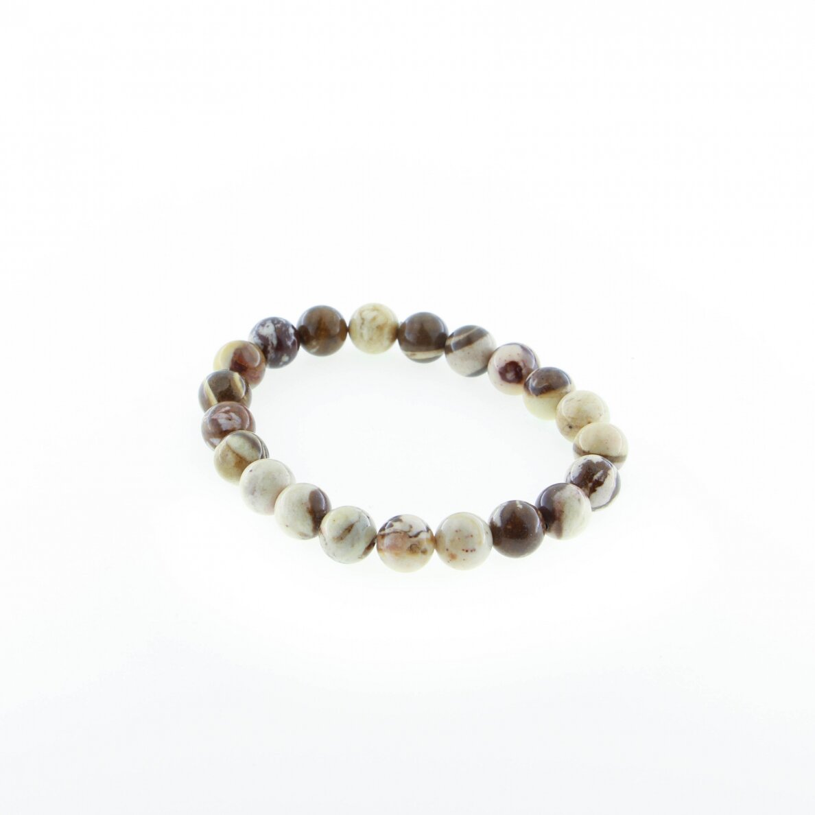 Australian zebra coffee jasper stone stone bracelet, 19cm long, 8mm wide