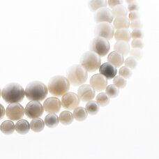 White Crazy Lace Agate, Natural, Round Bead, 37-39 cm/strand, 4, 6, 8, 10, 12 mm