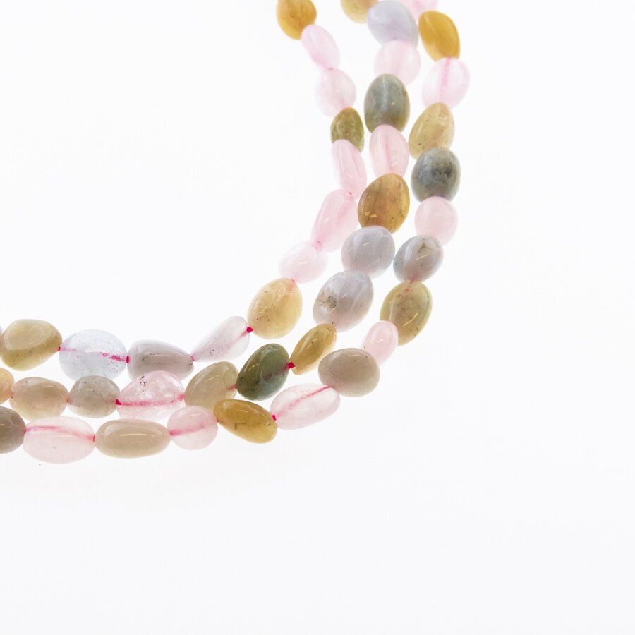 Beryl, Natural, B Grade, Pebble Bead, Mixed Colors, 37-39 cm/strand, M size about 6x8-8x12 mm Beryl, Natural, B Grade, Pebble Bead, Mixed Colors, 37-39 cm/strand, M size about 6x8-8x12 mm