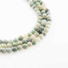 Burmese Jadeite, Natural, D Grade, Round Bead, Green, 37-39 cm/strand, 4, 6 mm