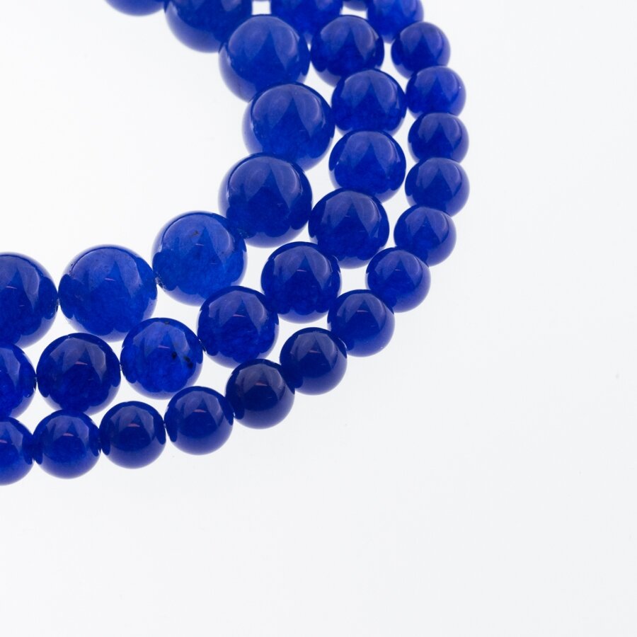 Chalcedony, Natural, AB Grade, Dyed, Round Bead, Royal Blue, 37-39 cm/strand, 4, 6, 8, 10, 12 mm Chalcedony, Natural, AB Grade, Dyed, Round Bead, Royal Blue, 37-39 cm/strand, 4, 6, 8, 10, 12 mm