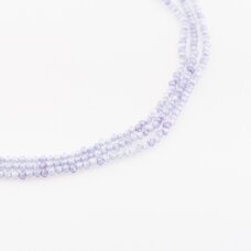 Cirkonis, briaunuotas, apvali forma, žydra spalva, 37-39 cm/gija, 2, 3 mm Cirkonis, briaunuotas, apvali forma, žydra spalva, 37-39 cm/gija, 2, 3 mm