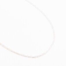 Crystal Quartz, natural, B quality, faceted, cube bead, 37-39 cm/string, 2 mm