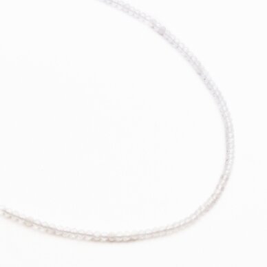 Crystal Quartz, natural, B quality, faceted, abacus rondelle bead, 37-39 cm/string, 4x3 mm Crystal Quartz, natural, B quality, faceted, abacus rondelle bead, 37-39 cm/string, 4x3 mm