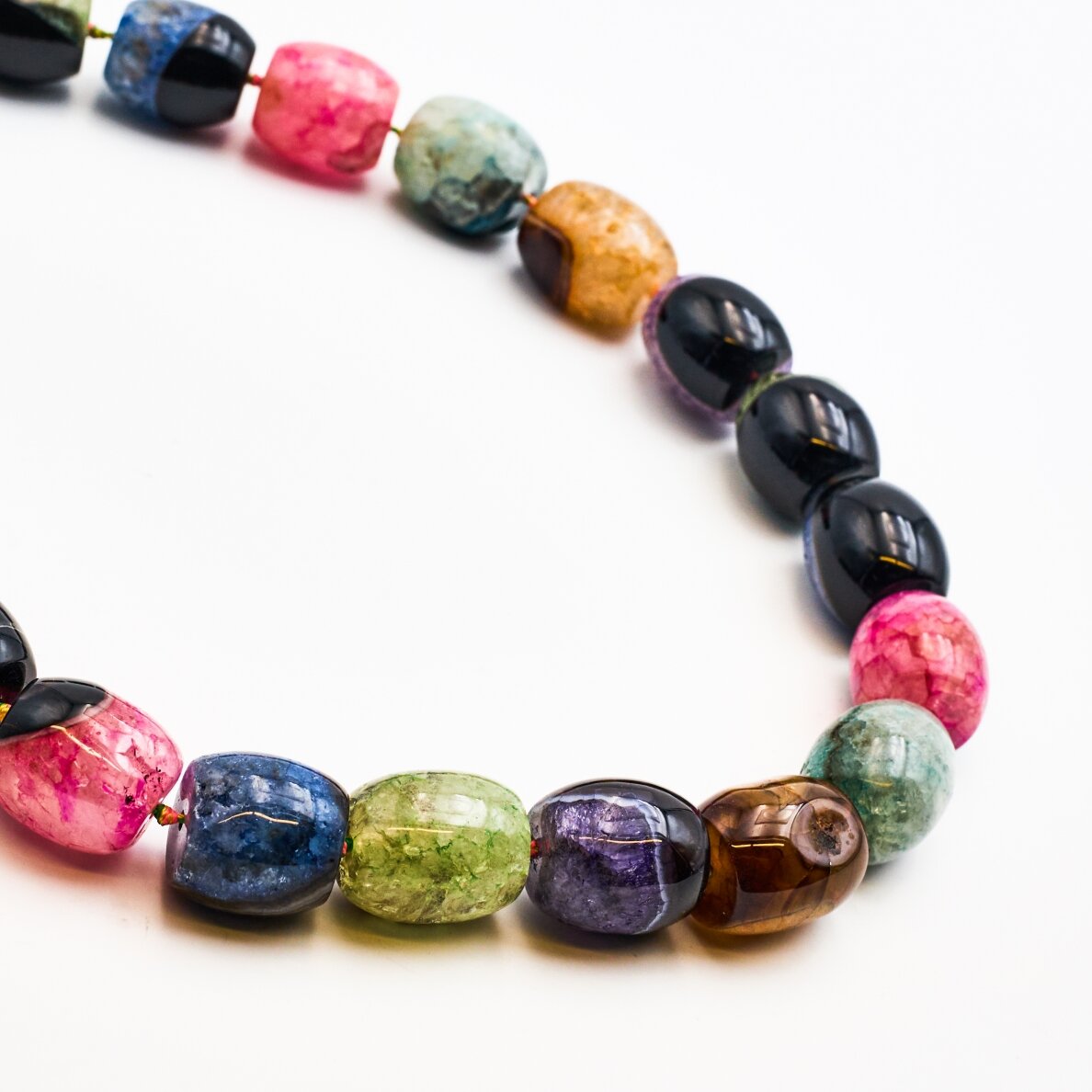 Dyed Agate, 17x19 mm, 37-40 cm/strand