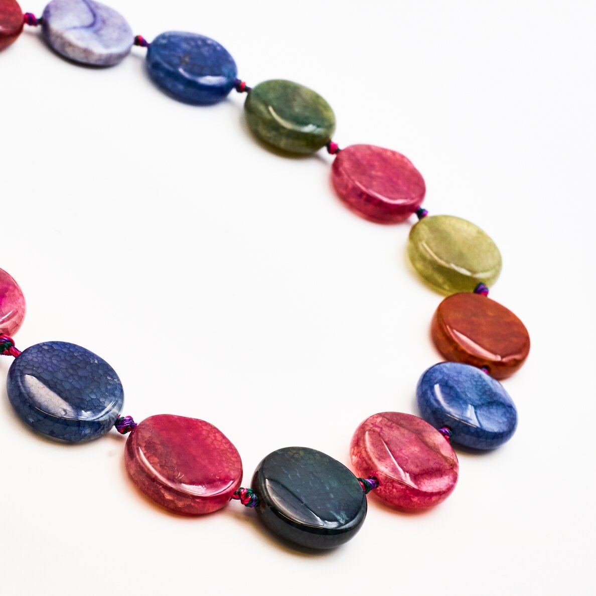 Dyed Agate, 25 mm, 37-40 cm/strand