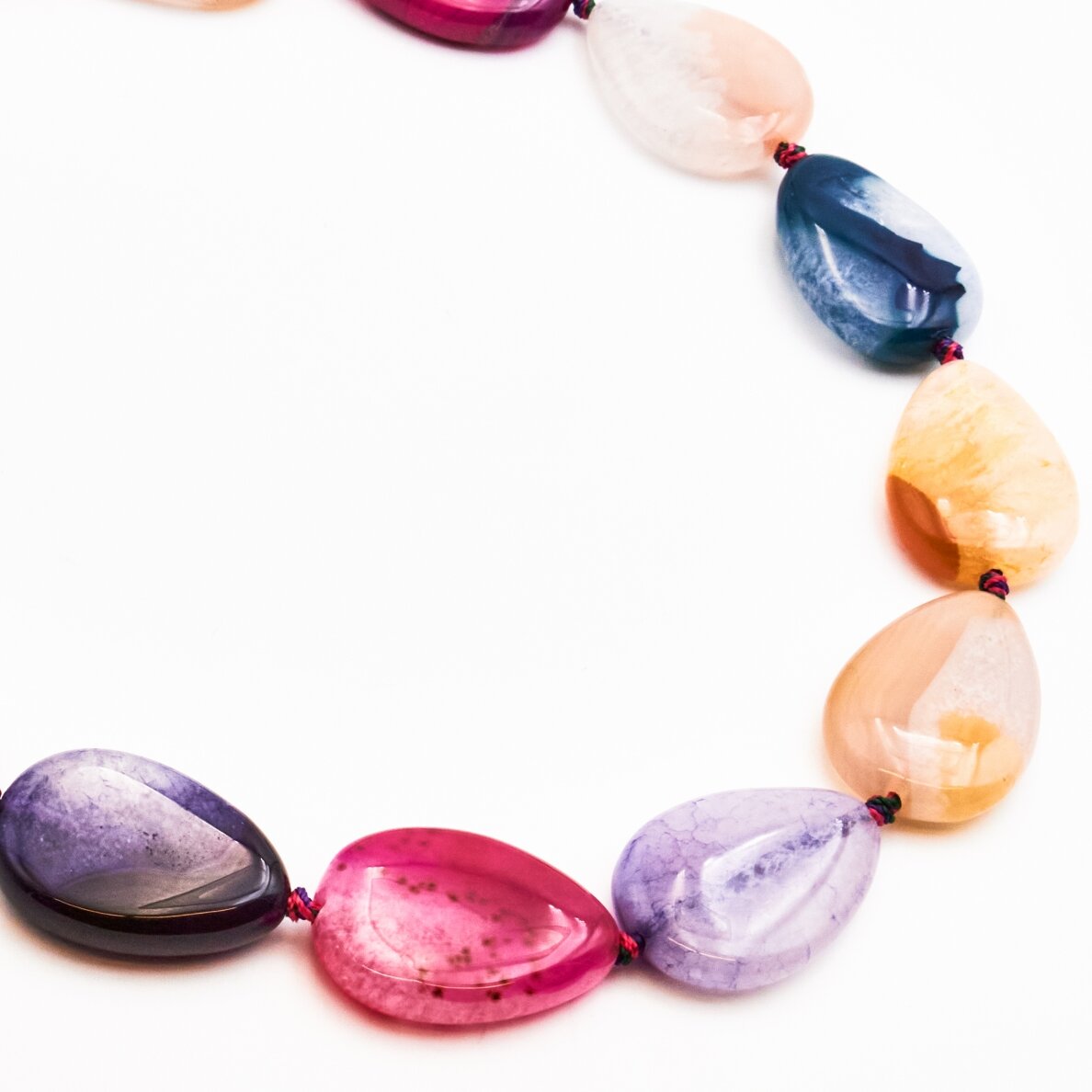 Dyed Agate, 25x35 mm, 37-40 cm/strand