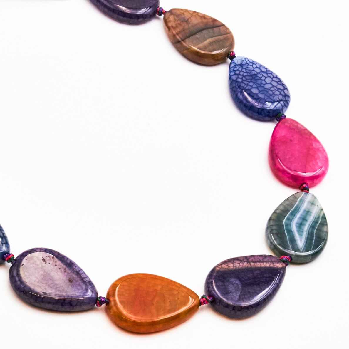 Dyed Agate, 25x35 mm, 37-40 cm/strand