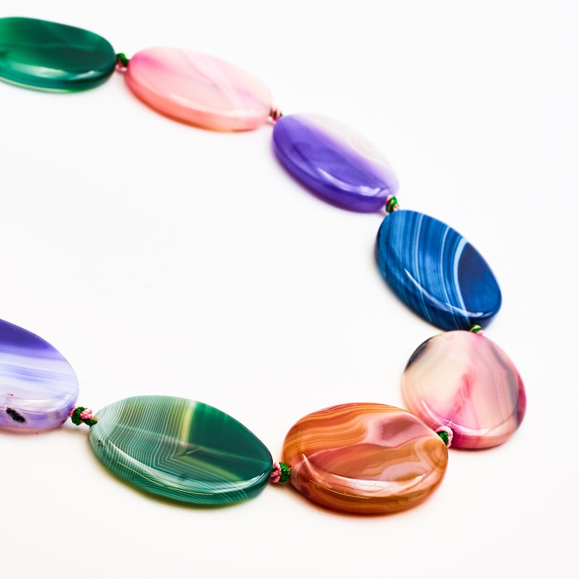 Dyed Agate, 30x40 mm, 37-40 cm/strand