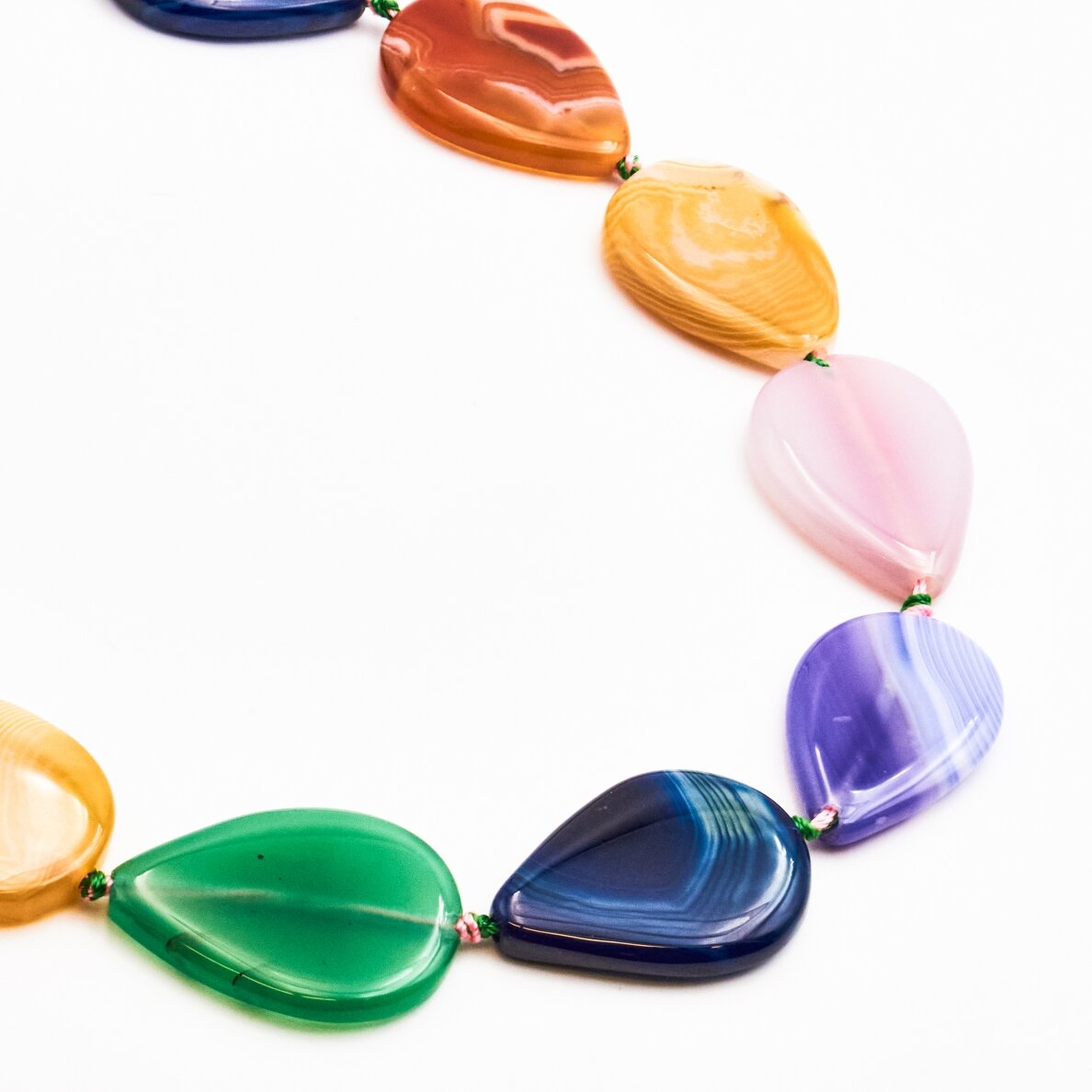 Dyed Agate, 30x40 mm, 37-40 cm/strand