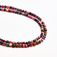 "Multicolor Tourmaline, Natural, C Grade, Pebble Bead, 37-39 cm/strand, ""M"" size about 6 mm" "Multicolor Tourmaline, Natural, C Grade, Pebble Bead, 37-39 cm/strand, ""M"" size about 6 mm"