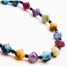 Dyed Agate, 18x19 mm, 37-40 cm/strand