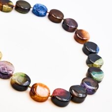 Dyed Agate, 20 mm, 37-40 cm/strand