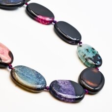Dyed Agate, 29x39 mm, 37-40 cm/strand