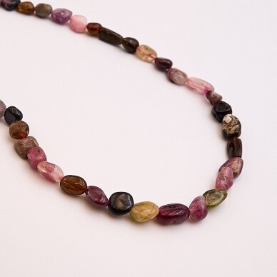 Multicolor Tourmaline, Natural, C Grade, Pebble Bead, 37-39 cm/strand, M size about 4x5-5x8, 5x6-7x10, 6x8-8x10, 6x8-8x12 mm Multicolor Tourmaline, Natural, C Grade, Pebble Bead, 37-39 cm/strand, M size about 4x5-5x8, 5x6-7x10, 6x8-8x10, 6x8-8x12 mm