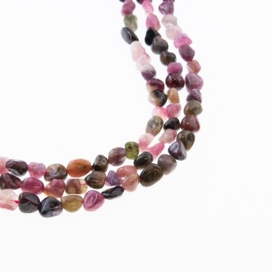 Multicolor Tourmaline, Natural, C Grade, Pebble Bead, 37-39 cm/strand, M size about 4x5-5x8, 5x6-7x10, 6x8-8x10, 6x8-8x12 mm Multicolor Tourmaline, Natural, C Grade, Pebble Bead, 37-39 cm/strand, M size about 4x5-5x8, 5x6-7x10, 6x8-8x10, 6x8-8x12 mm