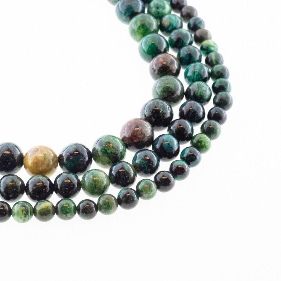 Multicolor Emerald, Natural, B Grade, Round Bead, Green, 37-39 cm/strand, 6 mm Multicolor Emerald, Natural, B Grade, Round Bead, Green, 37-39 cm/strand, 6 mm