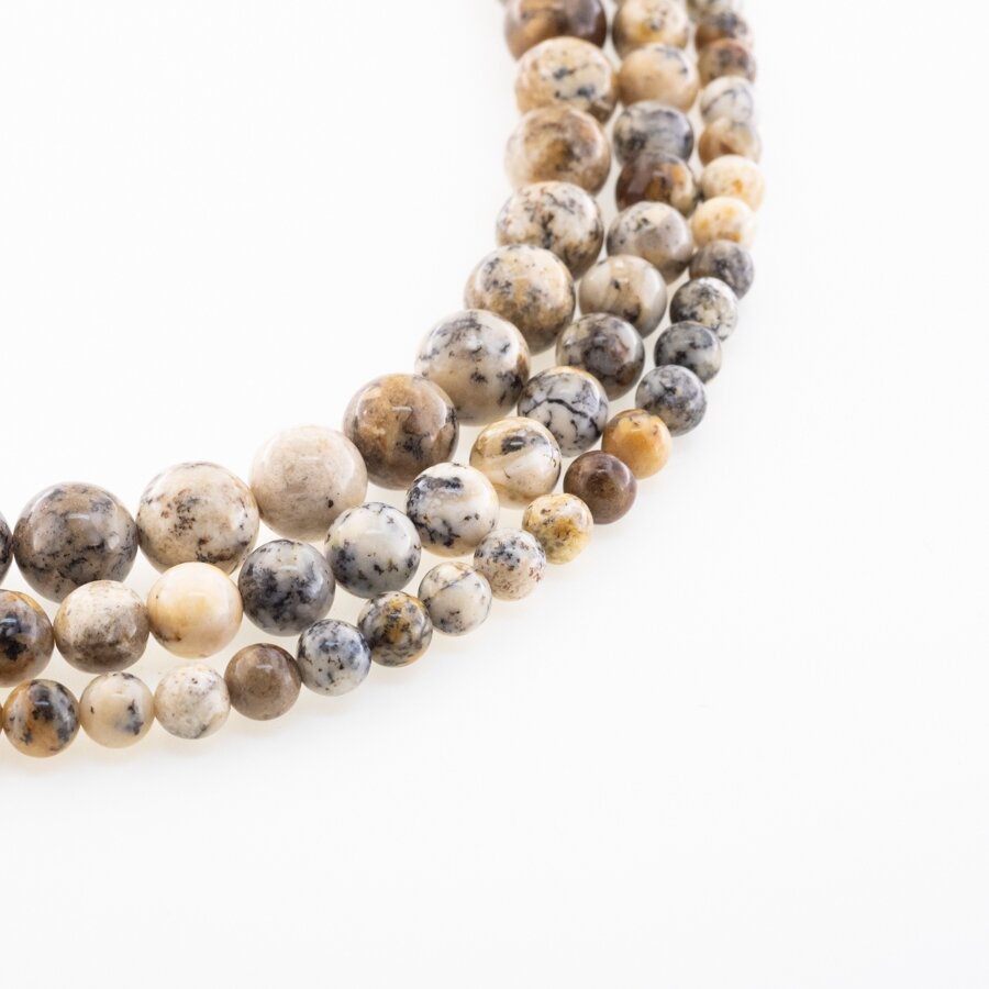Dendritic Opal, Natural, AB Grade, Round Bead, Multicolor, 37-39 cm/strand, 6, 8, 10 mm Dendritic Opal, Natural, AB Grade, Round Bead, Multicolor, 37-39 cm/strand, 6, 8, 10 mm